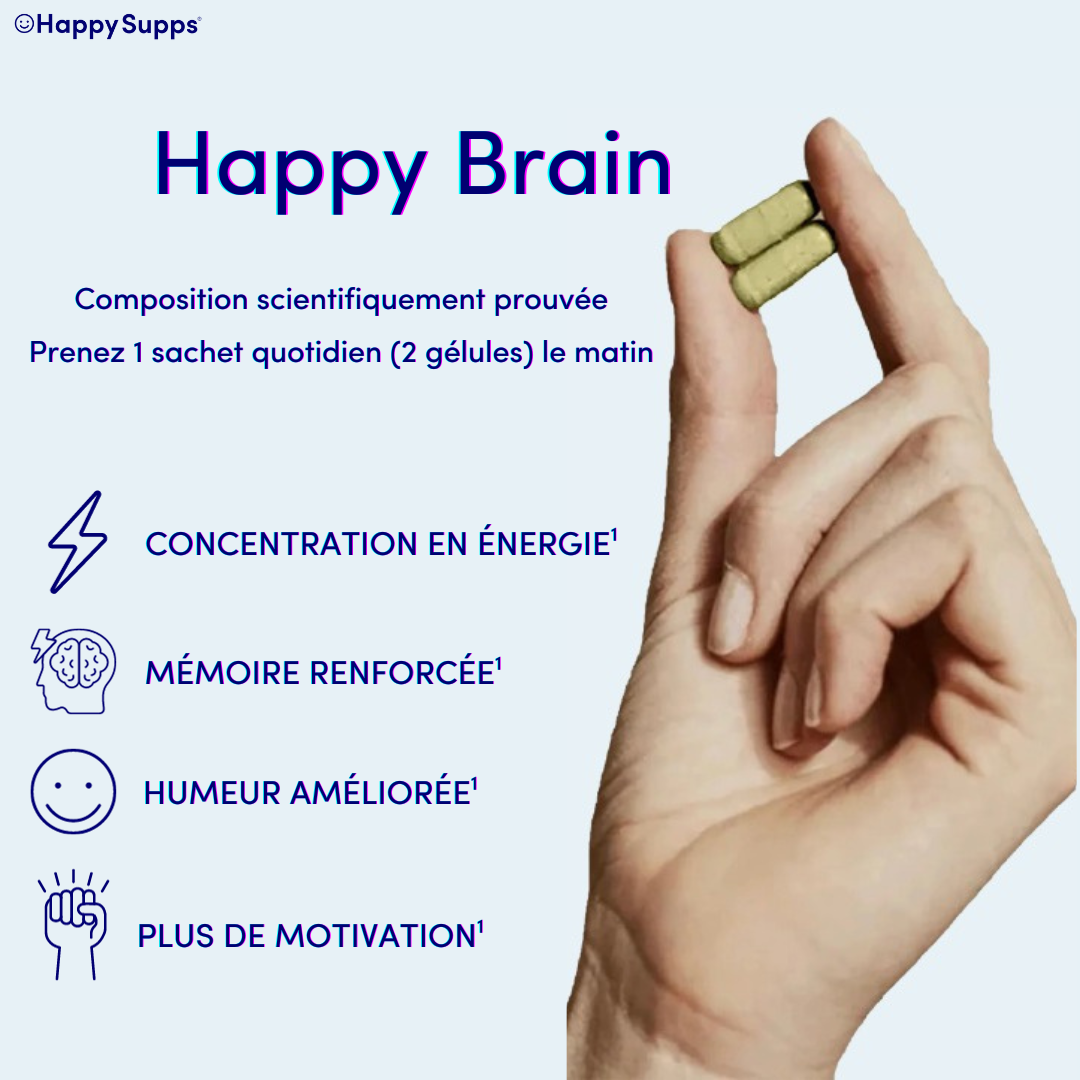 Happy Brain - Supplément nootropique premium